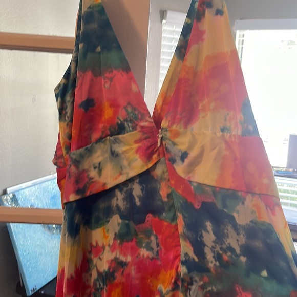 Tye Dye Maxi High Slit Dress - Picture 5 of 5